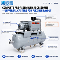 Pompa per vuoto rotativa a palette monostadio KAIMENG FKMVP 40, 40m³/h, 1.5KW, 220V, 101KPa per l'industria alimentare