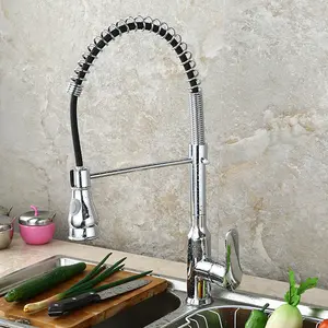 Mixer Tap Hot and Cold Water Kitchen Faucet Stainless Steel Shenzhen Commercial Deck Mounted Pull Out Sprayer Kitchen Faucets