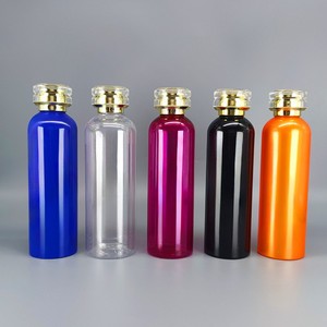 Chai mỹ phẩm 100ml-500ml Trắng PET trong suốt Vai chai Acrylic Vàng nắp chăm sóc da chai kem dưỡng da bao bì nhựa - Product Image 6