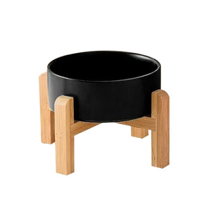 Bols de nourriture <span class=keywords><strong>pour</strong></span> animaux de compagnie en céramique lourds et robustes, compatibles lave-vaisselle, avec support - Product Image 5