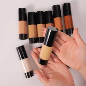 어두운 피부를위한 맞춤형 오래 지속되는 방수 천연 컨실러 파운데이션 액체 개인 라벨 천연 화장품 제조 업체 - Product Image 1