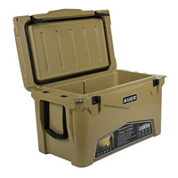 KUER Glacière portable durable avec logo personnalisé, grande capacité de 45 litres pour usage alimentaire