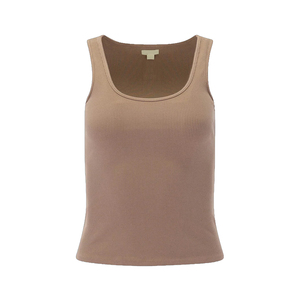 Débardeur en coton doux pour femme, col rond, coupe décontractée, léger, confortable pour la maison, idéal pour le quotidien et la superposition - Product Image 1