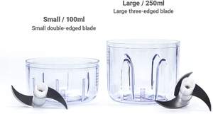 Hachoir à ail en acier inoxydable en gros, petit appareil de cuisine, mini hachoir, trois couleurs, hachoir à viande, presse mains libres - Product Image 4