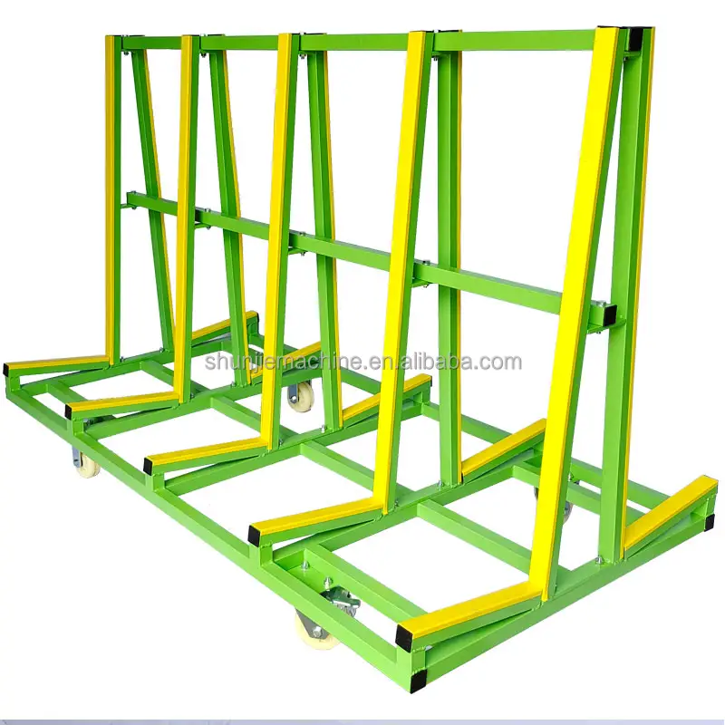 Hot sale 2200 lbs A frame rack trolley for glass granite storage cart stone slab transport shelf stand