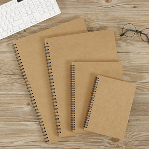 Cuaderno Espiral Personalizado Kraft <span class=keywords><strong>para</strong></span> Niños, Tamaños A3, A4, A5, Negro con Tapa Blanda, <span class=keywords><strong>para</strong></span> Escribir, <span class=keywords><strong>Dibujar</strong></span> y Hacer Bocetos - Product Image 5
