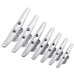 Marine HOT DIPPED GALVANIZED IRON Rope DOCK CLEAT 12 Inch Casting Malleable Mooring Bitt Ship Kayak Dinghy <b>Yacht</b> Boat Hardware I - Product Image 1
