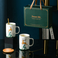 Tasse en céramique 3D tête d'animal, tasse à café et thé en céramique, tasses et soucoupes à thé, ensemble de tasses