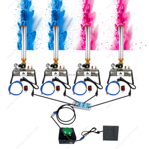 הפתעה נוצצת תינוק שמחה קונפטי סרט עשן לא עשן קופסת אבק פצצה ורוד או כחול פיצוץ מגדר לחשוף תותח מכונה - Product Image 6