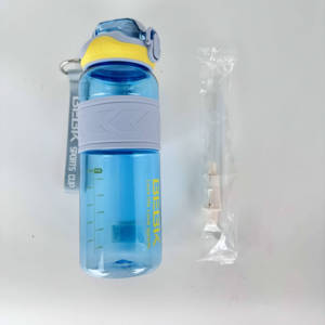 Bouteilles d'eau motivantes en plastique Tritan 1L avec logo personnalisé, vente en gros d'usine, pour le sport, avec graduations - Product Image 1