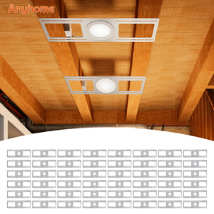 Plaque <span class=keywords><strong>de</strong></span> montage en métal galvanisé pour éclairage encastré LED, trou rond symétrique <span class=keywords><strong>de</strong></span> 3/4/6 pouces - Product Image 1