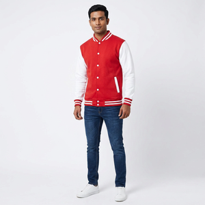 FINER THREADS <b>Men's</b> 2025 OEM ODM Custom Logo Winter Stand Collar Front Varsity <b>Jacket</b> High Quality Wholesale Baseball <b>Jacket</b> - Product Image 1