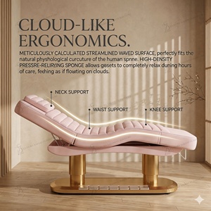 Lit <span class=keywords><strong>de</strong></span> beauté électrique <span class=keywords><strong>de</strong></span> luxe blanc en cuir, lit <span class=keywords><strong>de</strong></span> massage, lit <span class=keywords><strong>de</strong></span> soin du visage et des cils à 4 moteurs avec lumières, ensemble <span class=keywords><strong>de</strong></span> mobilier <span class=keywords><strong>de</strong></span> salon - Product Image 3