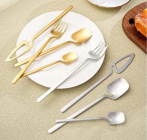 304 Roestvrijstalen Hangende Set-<span class=keywords><strong>Cup</strong></span> Creatief Westers Servies Gezandstraald Koffiedessert Voor Huishoudelijk Gebruik Cake Serveren