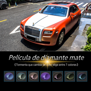 Carlas matt diamante pegatina brillante de diamantes Arco Iris coche de la película etiqueta engomada del cuerpo de - Product Image 2