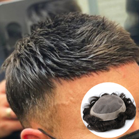 Emeda - Sistema de Reemplazo Capilar Económico y Duradero con Cabello Humano Remy Indio de Primera Calidad, Prótesis Capilar