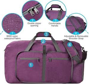 <span class=keywords><strong>Felipe</strong></span> Varela Duffle Bag Bolsas de lona de viaje plegables Bolsas de lona impermeables - Product Image 5