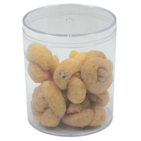 Transparante Plastic Cilinderdoos Met Deksel Voor Voedselverpakkingen Voor Desserts Zoals Koekjesfruitlasagne Tiramisu Tafeldisplays