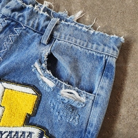 YYSY Streetwear Fabricant de vêtements en denim sur mesure, broderie, découpe et couture, appliqués, patchs, jeans en denim délavé pour hommes