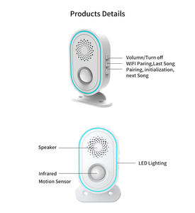 TY-PIR-5 Tuya – Système d'alarme domestique intelligent sans fil avec détecteur de mouvement PIR, capteur infrarouge, système hôte WIFI, sonnette et sirène 85 dB - Product Image 5
