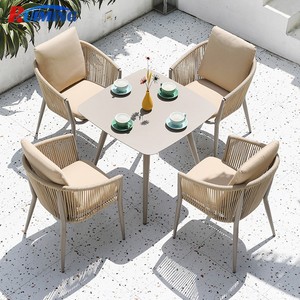 8 Seat Patio Dining Set <strong>Outdoor</strong> Furniture Aluminum Oval <strong>Bench</strong> <strong>Table</strong> Rope Chairs Seat Garden Restaurant Furniture Oversize <strong>Table</strong> - Product Image 6