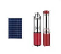Pompe submersible solaire à impulsion CC 12V/24V/36V/48V/72V pour puits profond, haute pression, anti-corrosion, pour traitement des eaux usées