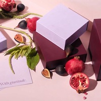 Boîte cadeau rigide magnétique personnalisée pour bijoux, emballage de luxe en papier bicolore pour collier, bague, boucles d'oreilles, logo personnalisé disponible