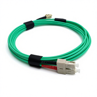 Kabel Serat Optik Multimode COMTON OM3 50um Berlapis Baja Stainless Steel LC UPC ke SC UPC dengan Jaket LSZH/PVC Bersertifikasi ROHS/REACH