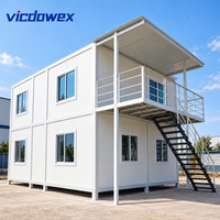 VICDOWEX Maison conteneur préfabriquée personnalisée pour camp de construction, bureau, entrepôt, logement pour travailleurs