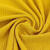 Tissu jacquard tricoté élastique froissé Qianqianye, texture douce pour la peau, motif ondulé, tissu de base pour haut