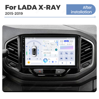 MEKEDE Radio de Auto Android 2Din de 9 Pulgadas para LADA X RAY 2015 a 2019 WIFI 4G LTE Control del Volante Cámara Trasera AHD