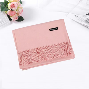 Venta al por mayor de bufandas de invierno para mujer sólido multicolores colores Pashmina bufanda Cachemira bufanda de moda - Product Image 6