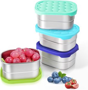 ชุดกล่องอาหารกลางวันสแตนเลส - กล่องอาหารกลางวันฝาปิดซิลิโคนเกรดอาหาร - Product Image 1