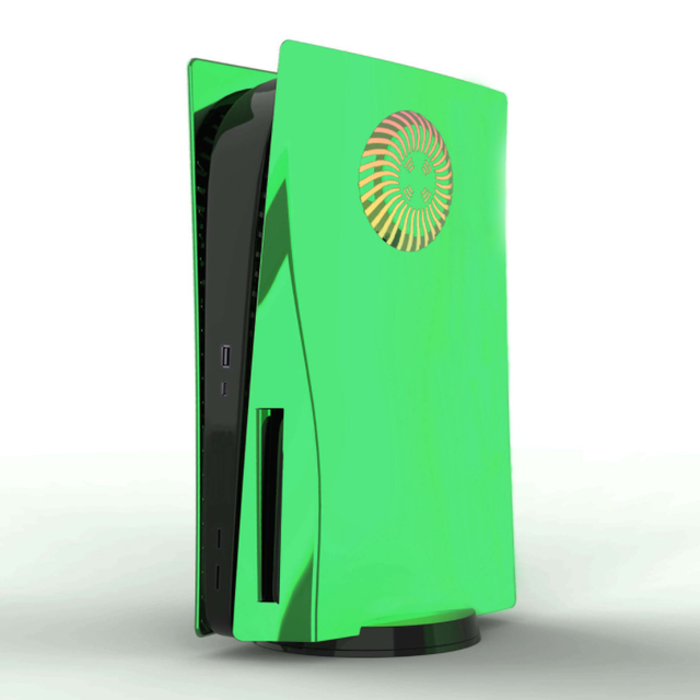 Replacement Panel Hard Case With RGB Atmosphere Light for PS5 Game Console Faceplate