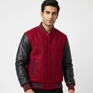 Best Custom Men's Varsity Jacket Comfortable Slim Fit Baseball <b>Top</b> Fashionable Cool Brand Design - Product Image 1