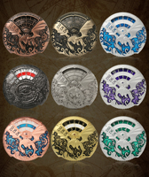 DND Spinner Dice 7-en-1 Fidget Spinner Metal D & D Dice Set avec magnifique boîte cadeau pour Donjons et Dragon et jeu de table