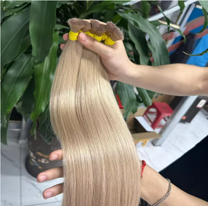 Extensions de cheveux humains Remy double trame, colle à la kératine italienne, cheveux naturels, cheveux humains - Product Image 2