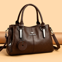 Tas Tangan Wanita Kulit PU Desain Mewah Berkualitas Tinggi Grosir, Tas Selempang Gaya Sederhana, Dompet & Tas Tangan untuk Wanita