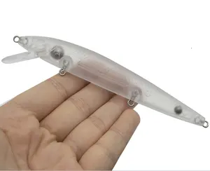 Minnow Lures Unpainted fishing lure blank crankbait lure body 122mm 11.6g 111#