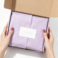 Papier crépon biodégradable, écologique et recyclable, avec logo personnalisé OEM, pour aliments, vêtements, chaussures, chaussettes, sous-vêtements, écharpes
