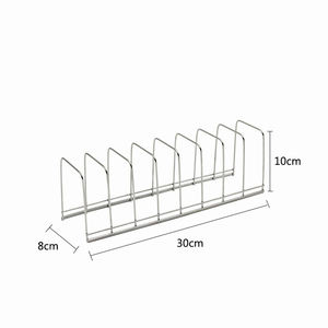 رف تخزين لتجفيف الأطباق بالمطبخ رف لأطباق الأطباق ووعاء توفير المساحة رف تجفيف الأطباق من الفولاذ المقاوم للصدأ - Product Image 3