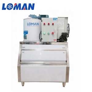 Máy Làm Đá Công Nghiệp Loman Với Thùng Đá Nước Ngọt 1 Tấn Máy Làm Đá Vảy Cho Cá - Product Image 1