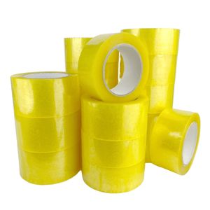 Proveedor de fábrica, <span class=keywords><strong>precio</strong></span> al por mayor, cintas adhesivas BOPP fuertes personalizadas 40mic/42mic/45mic, embalaje de envío, Rollo Jumbo, cintas OPP - Product Image 1