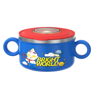 316 Stainless Steel Baby Bowl With Double Handles And Lid Anti Scalding Anti Drop For Infant Food Safe Feeding - Product Image 2