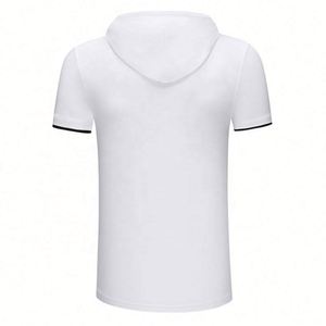Hoodie Homme Grande Taille à Manches Courtes Style Hip Hop en Noir et Blanc, Tricoté, Écologique, Anti-rétrécissement, Imprimé, Tendance Estivale - Product Image 3
