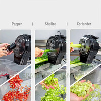 Uso múltiple Mejor venta Cebolletas Cebollas verdes Cebollino Máquina cortadora de okra Pequeña máquina cortadora de apio para la venta