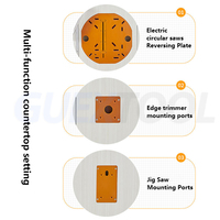 80 * 120diy pliant levage scie de travail table de menuiserie multifonctionnelle Mini table scierie table de menuiserie électriq