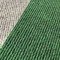 Rot-Grüner Gerippter Teppich für Innen- und Außenbereich, Hochzeiten, Events und Ausstellungen