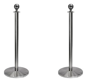 Cột Dây Nhung Kiểm Soát Đám Đông Bằng Thép Không Gỉ Cột Hàng Rào Cột Trụ - Product Image 1