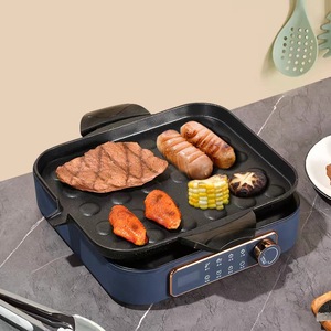 Multifunctional Cast Iron Grill Pan Rectangular Thickened Durable For Home And Commercial Use - Product Image 1